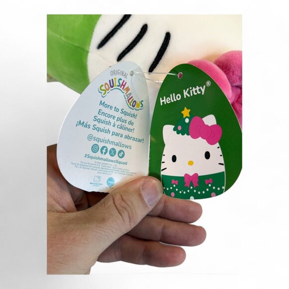 Hello Kitty Squishmallow Christmas Plush Toy 8" Collectible - Picture 5 of 5